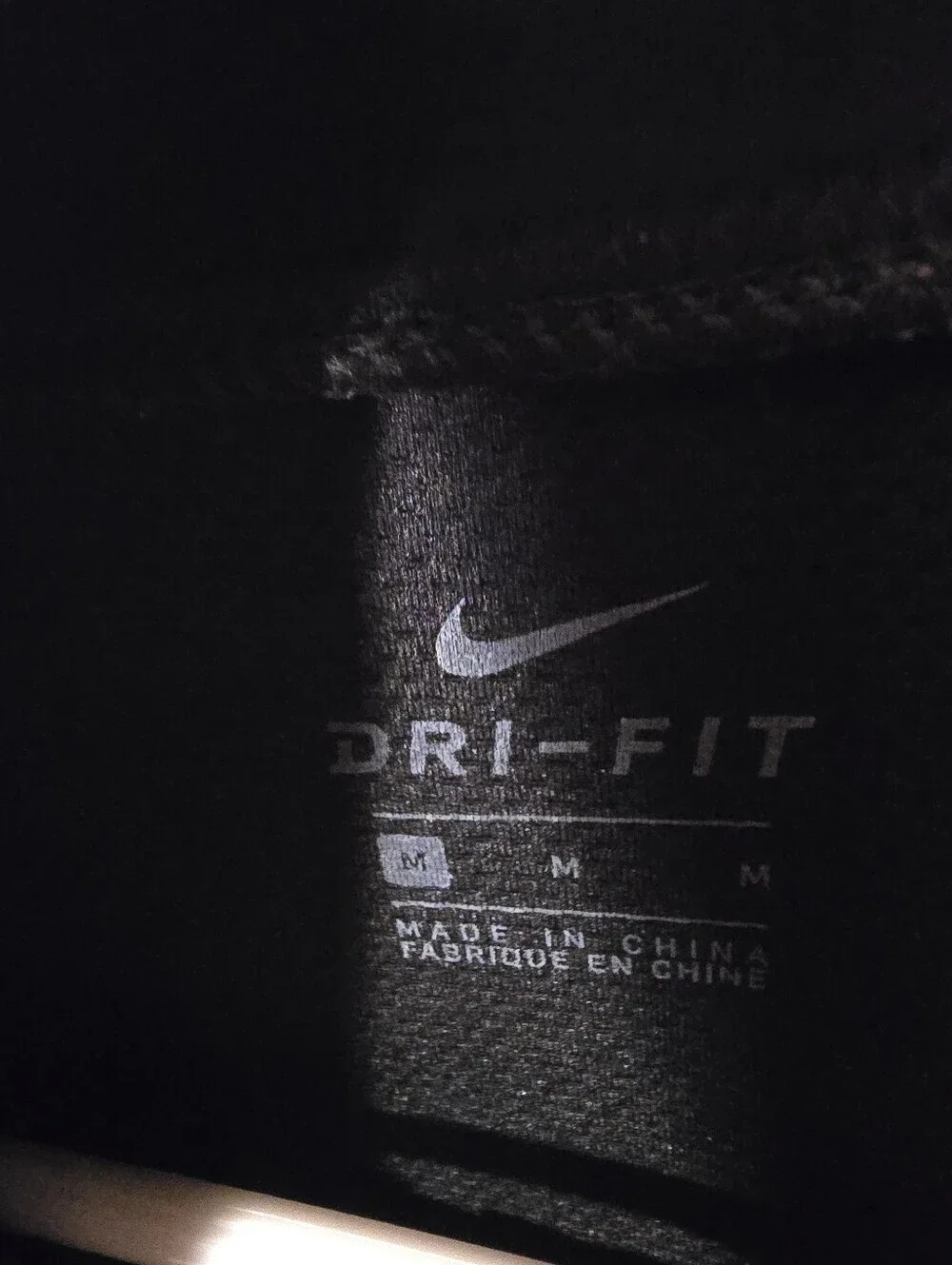 Nike Black & Gray Cropped Sweatshirt with White Swoosh
